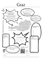 Vorschau - Arbeitsblätter - DaF/DaZ Arbeitsblatt: Graz/Österreich - 2 Designs - Deckblatt