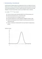 Vorschau - Arbeitsblätter - Kurvendiskussion Glockenkurve mit Lösung - Deckblatt