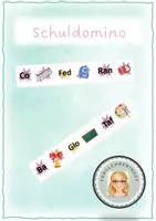 Vorschau - Spiele - Freebie Schule Domino Sprachspiel - Deckblatt