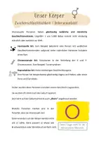 Vorschau - Arbeitsblätter - Sexualkunde - Intersexualität (Zweigeschlechtlichkeit/Zwischengeschlechtlichkeit) - Deckblatt