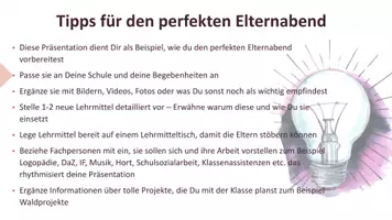 Vorschau - Präsentationen/Tafelbilder - Elternabend Vorlage Grundschule 1.-6. Klasse - Seite 3