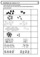 Aperçu - Feuilles d'exercices - Dossier d’exercices de calculs : Soustraction 1 - Page 1