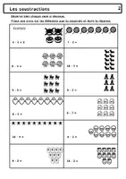 Aperçu - Feuilles d'exercices - Dossier d’exercices de calculs : Soustraction 1 - Page 2