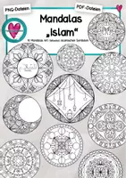 Vorschau - Mal- und Bastelvorlagen - Mandalas "Islam" für Ramadan oder zwischendurch. - Deckblatt