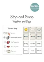 Vorschau - Spiele - Stop and Swap "Weather and Days" - Vokabelspiel - Deckblatt