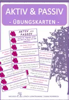 Vista previa - Hojas de trabajo - Karneval: Aktiv und Passiv - Übungskarten - Portada