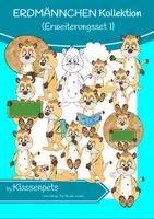 Vorschau - selbst erstellte Cliparts/Grafiken - Erdmännchen Clipart Erweiterungsset 1 und 2 - Seite 1