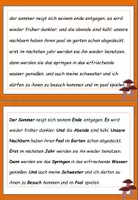 Vista previa - Hojas de trabajo - DaF / DaZ Ukrainisch: Fehlerteufel Großschreibung Herbst - Lesekarten - página 2