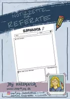 Vorschau - Arbeitsblätter - Notizzettel für Referate - fachübergreifend - Deckblatt