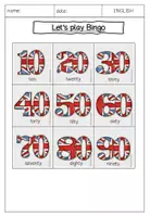 Vorschau - Spiele - ENGLISCH Bingo Zehnerzahlen 10 - 100 - Seite 3