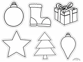 Aperçu - Matériel pour travaux manuels / dessin - Poinçonnage „ NOËL“ ou pour une guirlande , remorque de noël (ou decouper; colorier) - Page 3
