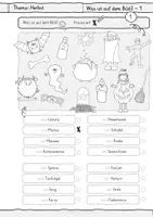 Vorschau - Arbeitsblätter - DaZ Halloween - "Was ist auf dem Bild? - Kreuze an!" - Seite 2