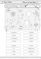 Vorschau - Arbeitsblätter - DaZ Halloween - "Was ist auf dem Bild? - Kreuze an!" - Seite 3