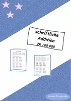 Vorschau - Arbeitsblätter - Test: schriftliche Addition ZR 100 000 - Deckblatt
