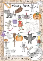 Aperçu - Matériel pour travaux manuels / dessin - HALLOWEEN Amusement effrayant - clipart, images à colorier, guirlande - Page de couverture
