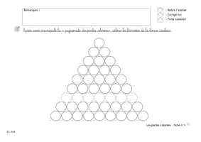 Aperçu - Feuilles d'exercices - MONTESSORI : Les perles colorées (découverte) : Livret d'exercices - Page 2