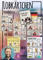 Vorschau - Fördermaterial/Inklusion - Lobkärtchen - PAKET (Lob + NEU: Dank, Gratulation) - Deckblatt