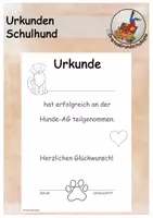 Vorschau - Poster - Urkunden Schulhund - Deckblatt