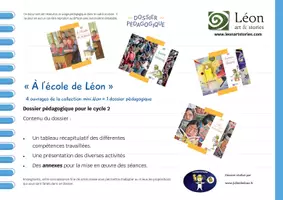 Aperçu - Préparation de séance / Séance complète - Dossier A l’école - Art - Bilingue Français-Anglais - Page de couverture