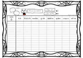 Vorschau - Arbeitsblätter - Halloween - Class Survey Englisch Grundschule (Klasse 3–4) – Interview & Speaking Activity für Wortschatztraining Halloween | Arbeitsblätter - Seite 2