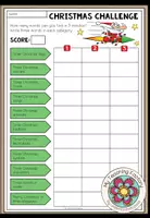 Vista previa - Hojas de trabajo - CHRISTMAS Challenge - 5 Minutes Activity - Portada