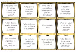 Vista previa - Unidades / Secuencias / Situaciones de Aprendizaje - Christmas - Conversation Cards - página 3
