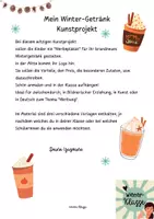 Vorschau - Mal- und Bastelvorlagen - Mein Wintergetränk - Kunstprojekt zu Weihnachten - Seite 1