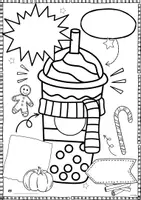 Vorschau - Mal- und Bastelvorlagen - Mein Wintergetränk - Kunstprojekt zu Weihnachten - Seite 2