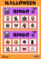 Vista previa - Juegos / Gamificación - Halloween - Bingo Colour images - página 1
