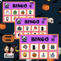 Vista previa - Juegos / Gamificación - Halloween - Bingo Colour images - Portada