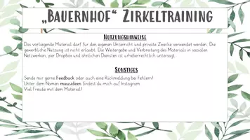 Vorschau - Arbeitsblätter - Zirkeltraining Bauernhof - Seite 3