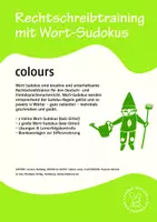 Vorschau - Spiele - Wortsudoku Englisch: colours - Deckblatt