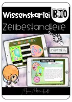 Vorschau - Interaktives Material - Interaktive Wissenskartei zum Aufbau einer Zelle (Zellbestandteile) - Deckblatt