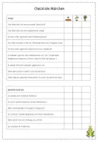 Vorschau - Arbeitsblätter - Schreibkonferenz Märchen, Auswertungsbogen und Tippkarten - Deckblatt