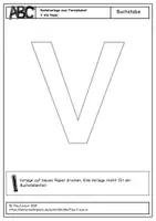 Vorschau - Mal- und Bastelvorlagen - Tieralphabet - V wie Vogel - Seite 1