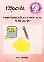 Vorschau - Mal- und Bastelvorlagen - Cliparts Farben, kommerziell Nutzung - Deckblatt