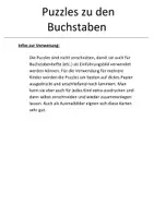 Vorschau - Spiele - Buchstabenpuzzles/Anlautbilder zu allen Buchstaben - Seite 2