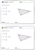 Vorschau - Test - Kurztest Trigonometrie 1 - Einstieg Sinus, Kosinus, Tangens - Seite 3