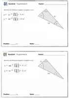 Vorschau - Test - Kurztest Trigonometrie 3 - Rechtwinkliges Dreieck - Seite 2