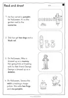Vorschau - Arbeitsblätter - Halloween - Read and draw! - Arbeitsblätter - Seite 3