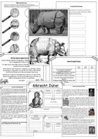 Vorschau - Arbeitsblätter - Albrecht Dürer: Rhinozeros mal anders (Zeichnen mit Feinliner) - Seite 1