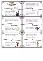 Vorschau - Spiele - Reading game – Common artwork – Halloween – Lesespiel für ein kooperatives Tafelbild (Englisch) - Seite 2