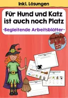 Vorschau - Arbeitsblätter - Für Hund und Katz ist auch noch Platz -begleitende Arbeitsblätter- - Deckblatt