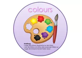 Vorschau - Stationenlernen - Colours - Legekreis - Seite 1
