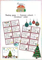 Vorschau - Spiele - Christmas & Winter: Reading Game (Tafelbild) - Englisch - Kl. 3/4 - Deckblatt