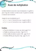 Aperçu - Cartes d'exercices - Roues de multiplication: potions magiques - Page 1