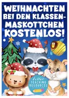 Vorschau - Mal- und Bastelvorlagen - Kostenlos! Weihnachten mit den Klassenmaskottchen - Deckblatt