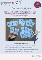 Vorschau - Spiele - Zahlen-Zeigen: Großes Kartenset für vielfältige Zahlen- und Rechenspiele - Deckblatt