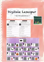 Vorschau - Arbeitsblätter - Digitale Lesespur: Das Gruselschloss - Deckblatt