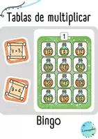 Vista previa - Juegos / Gamificación - Bingo de las tablas de multiplicar (pociones) - Portada